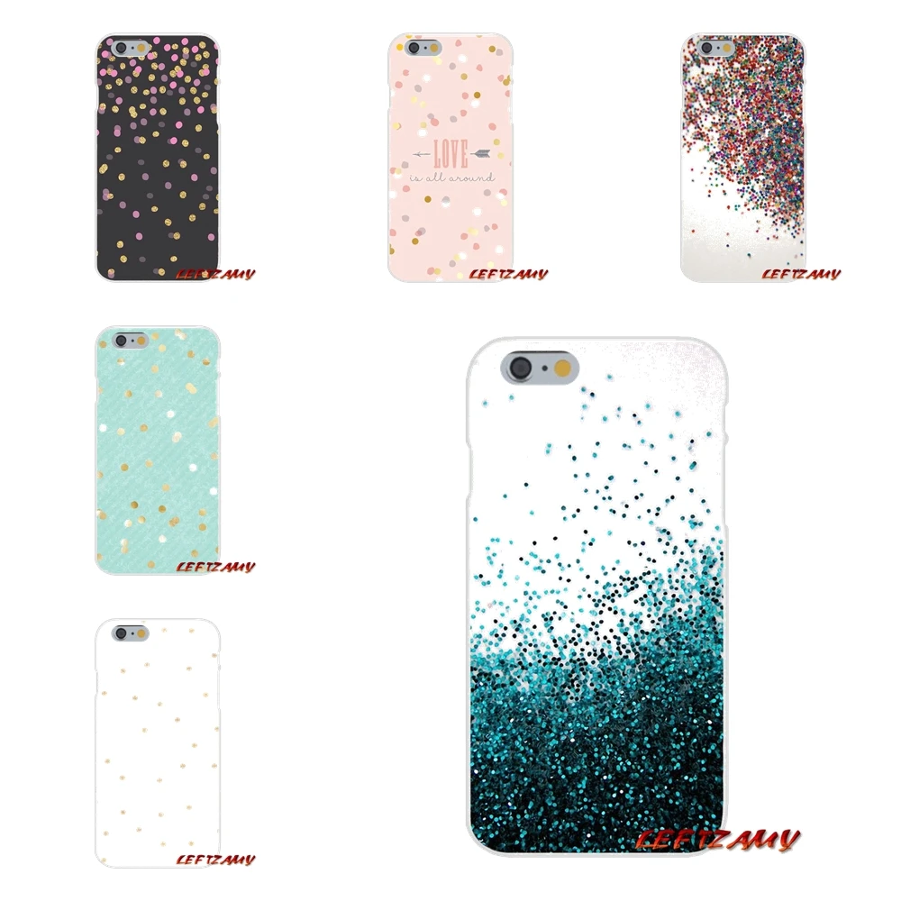 Для samsung Galaxy S3 S4 S5 мини S6 S7 край S8 S9 плюс Примечание 2 3 4 5 8 Pro kawaii золото Confetti Dots обои