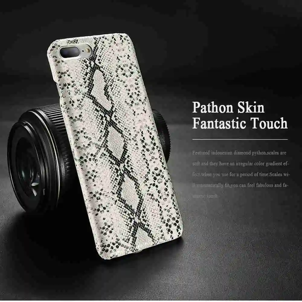 DR. чехол Ретро Змея Pathon кожа чехлы для iphone 8 Plus оригинальный дизайн змея кожаные 6 S