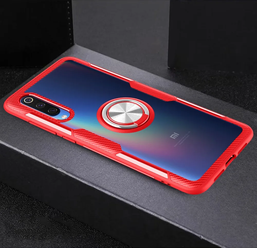 Xiaomi mi 9 чехол, мягкий силиконовый бампер, прозрачная задняя крышка для xiaomi mi 9, магнитный автомобильный держатель, кольцо для xiaomi mi 9 SE чехол s m9