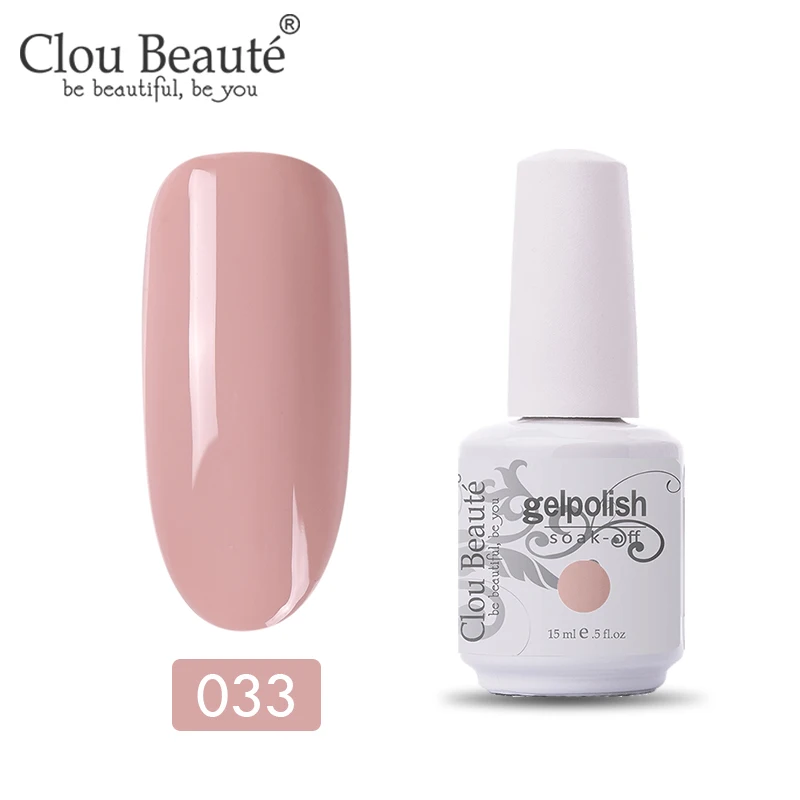 11033 Clou Beaute 47 цветов УФ-гель для ногтей Топ УФ светодиодный гель лак для ногтей Гибридный Полупостоянный Гель-лак для ногтей - Цвет: 11033
