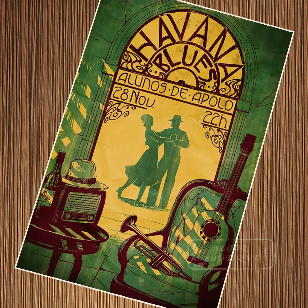 Художественный постер для путешествий Гавана кубинская винтажная Ретро Картина