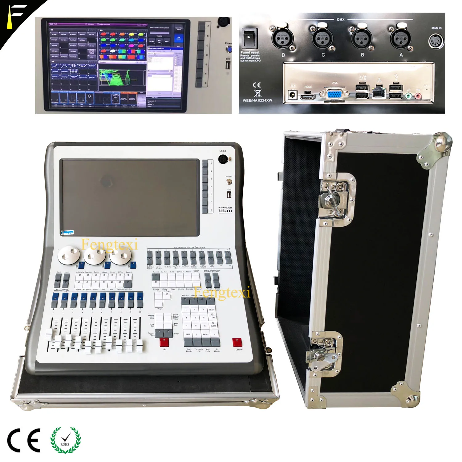 Мини Тигр сенсорный экран V11.1 Titan кварцевый консольный контроллер DMX с