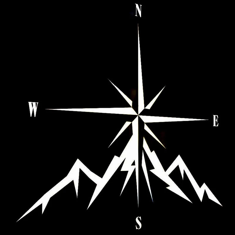 11.8cm*12.9cm NSWE Fashion Compass Rose Navigate 4x4 Offroad Car Sticker Vinyl Decals S6-3545 | Stickers