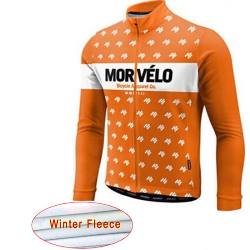 Morvelo 2019 Джерси для велоспорта спортивная одежда супер теплая зимняя флисовая