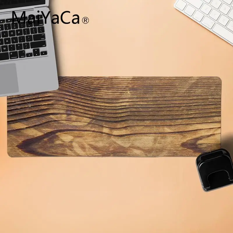 MaiYaCa дизайн коричневый деревянный коврик для мыши геймерская игра коврики геймерская скорость мыши розничная маленький резиновый коврик для мыши