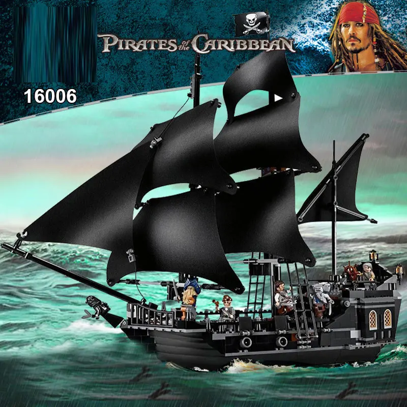 Корабль сделай сам 804 шт. корабль пиратов Карибского моря с черной жемчужиной