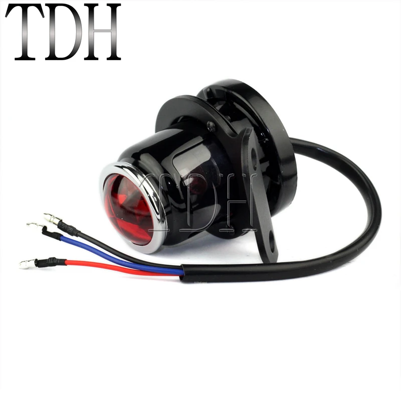 Мотоцикл ретро Лукас светодиодная Реплика задний фонарь стоп сигнал номерной