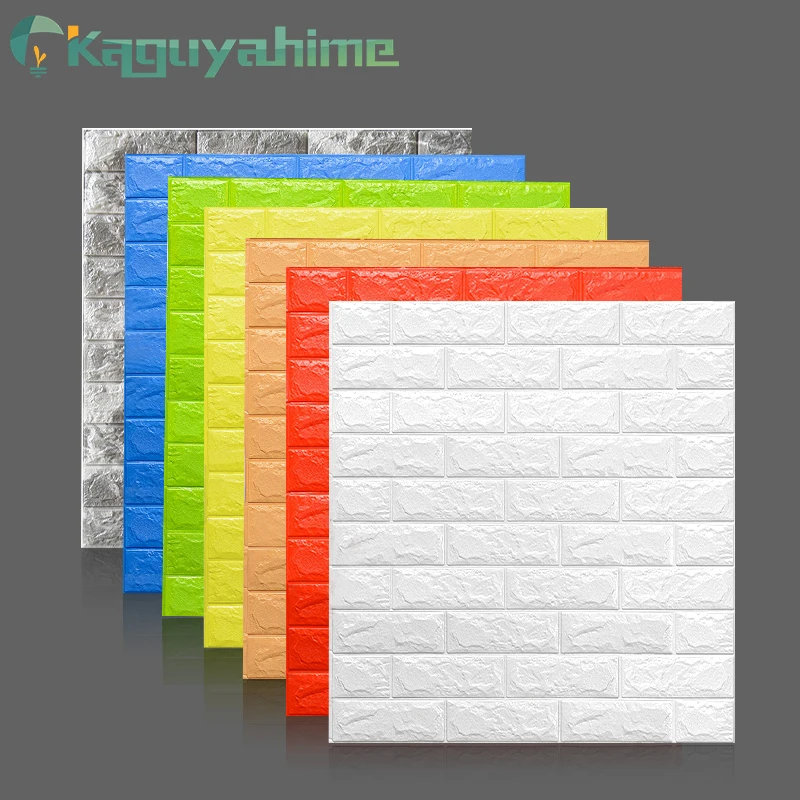 Kaguyahime 3D Обои DIY Наклейка под мрамор Водонепроницаемая наклейка s обои для стен детская комната 3D самоклеющиеся обои кирпич