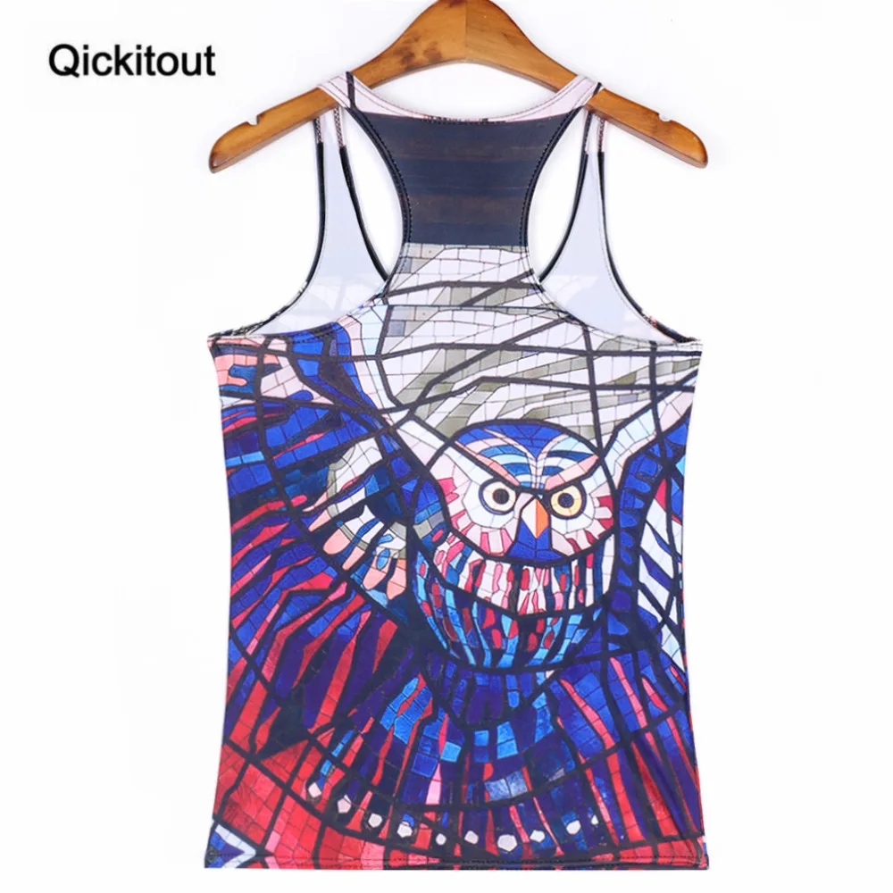 Женская блузка без рукавов Qickitout летняя повседневная безрукавка с цифровым