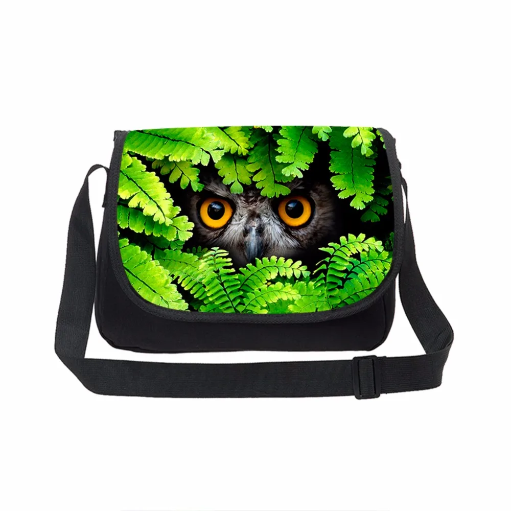 

3D Animal Husky Print Teen Boys Messenger Bags for School Canvas Children Shoulder Bag Satchel Bag Students Cross-body Bags