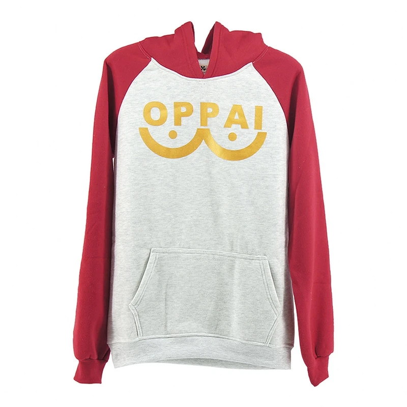 Один удар человек Сайтама Oppai толстовка с капюшоном S/M/L/XL Размер Косплэй костюм