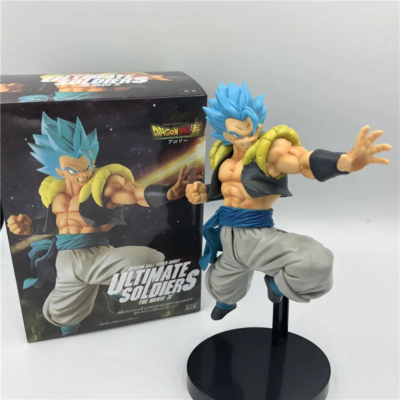 Dragon Ball Z темно-синяя Gogeta Goku Vegeta Ultimate Soldier Movie Ver. Против Супер броли битва ПВХ экшн-фигурка Драконий жемчуг зет 23 см