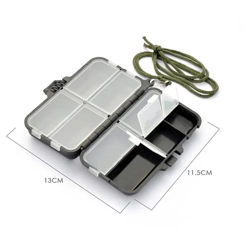 9 Отсеков коробки для рыболовных снастей прозрачная пластиковая приманка