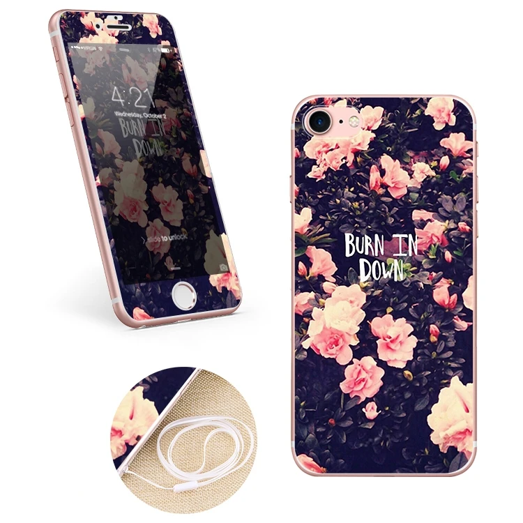 Защитный чехол для экрана iPhone 5S 6 6S 7 8 Plus Передняя закаленная стеклянная мембрана
