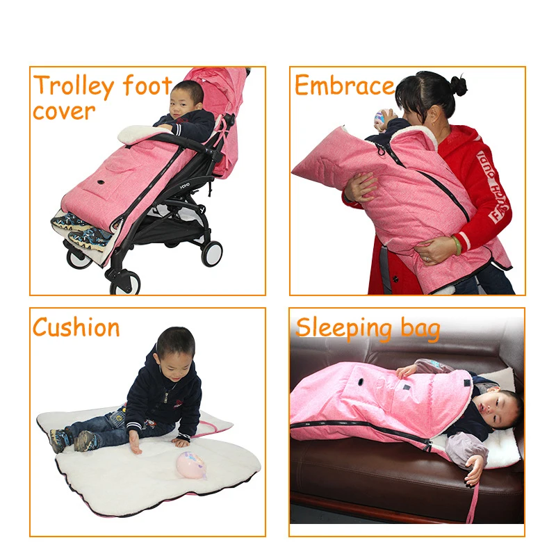 1 детский спальный мешок конверт зимний для ног вязаный Детские аксессуары