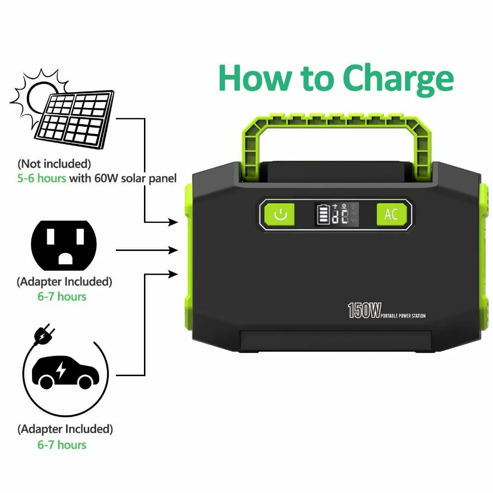 Портативный генератор питания аварийная резервная инверторная станция с 110 В/220 В