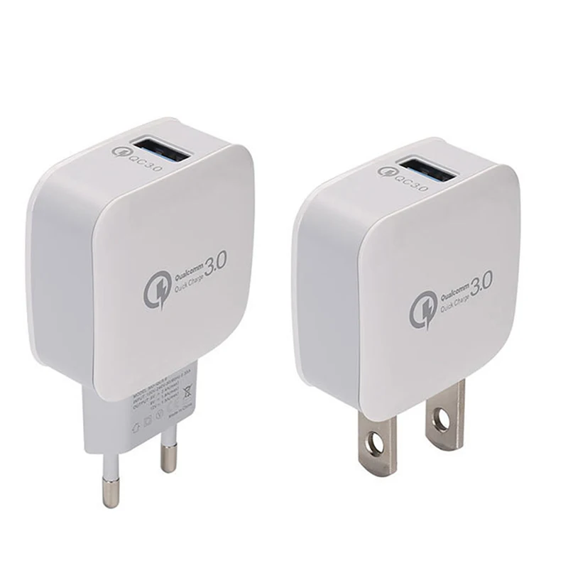 Штепсельная Вилка EU/US Quick Charge 3 0 5V 3A зарядное устройство для телефона USB iPhone
