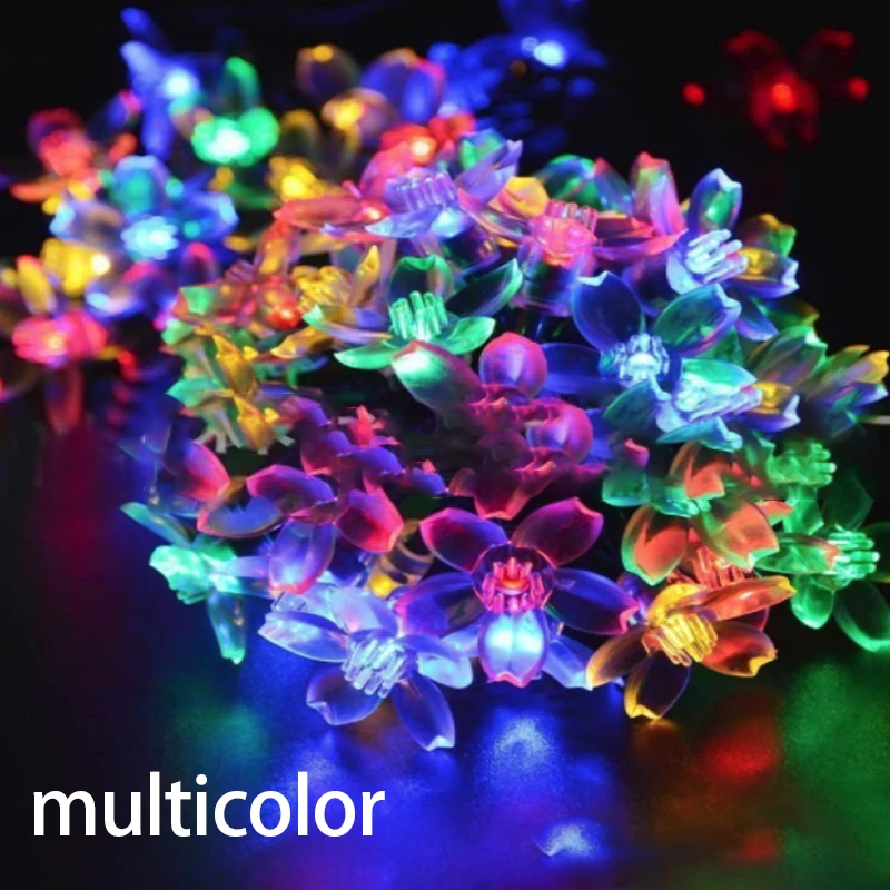 Уличная Водонепроницаемая гирлянда на солнечной батарее декоративный шнурок с