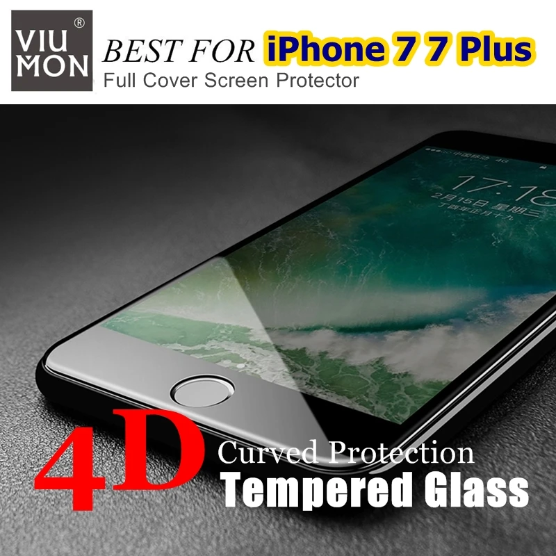 

Защитное стекло для iPhone 7, 7 Plus, закаленное, с полным покрытием