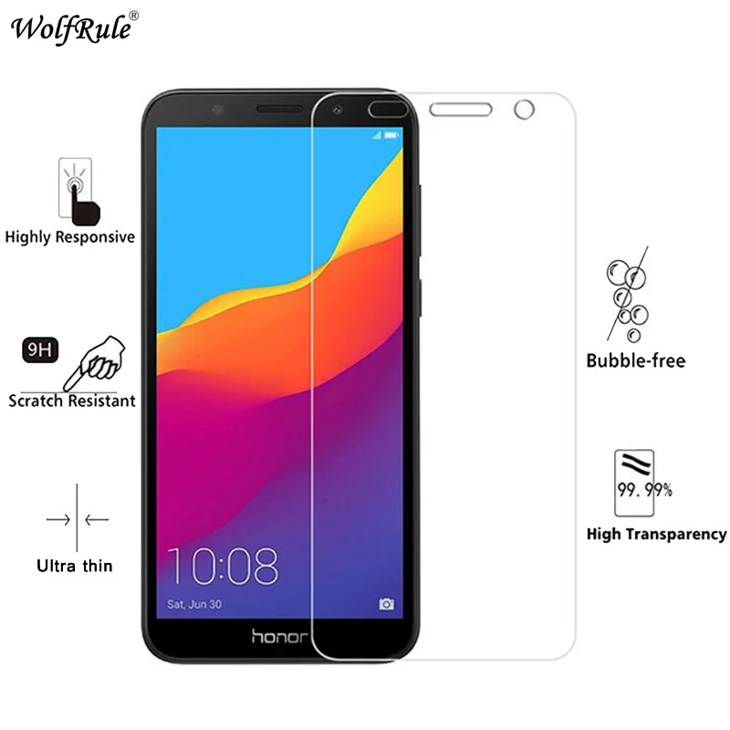 2 uds para vidrio Huawei Y5 Lite 2018 Protector de pantalla de vidrio templado para Huawei Y5 Lite 2018 pel&iacute;cula protectora del tel&eacute;fono-1