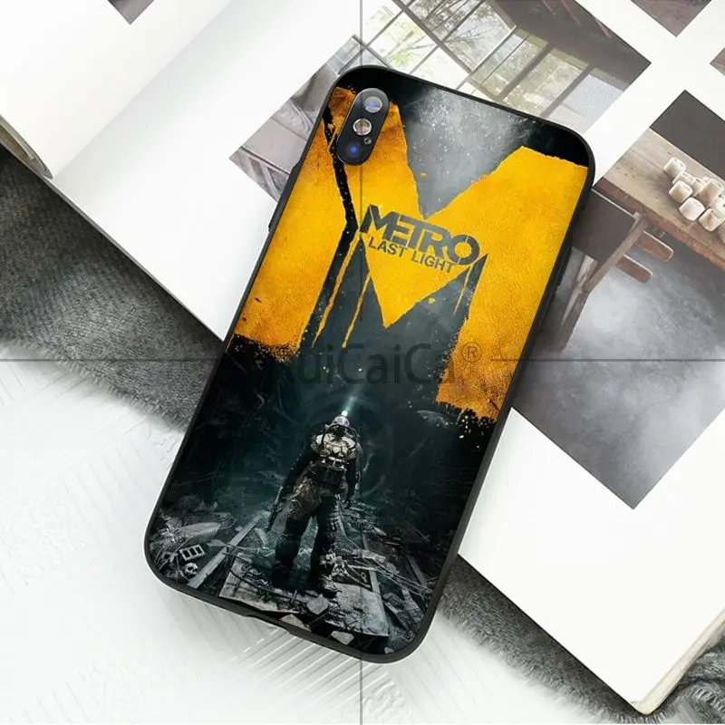 Ruicaica Game Metro 2033 черный ТПУ Мягкий силиконовый чехол для телефона iPhone 8 7 6 6S Plus 5 5S SE XR X