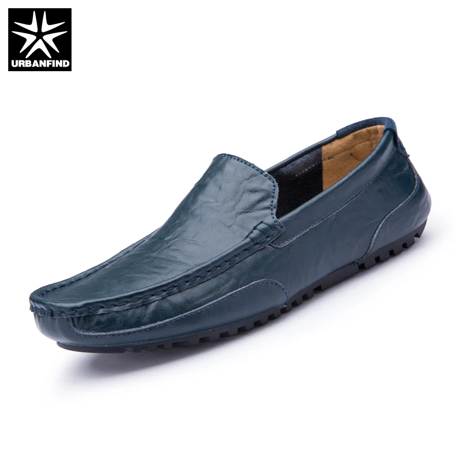 URBANFIND/мужские модные кожаные лоферы обувь без шнуровки размеры 38-44 дышащие
