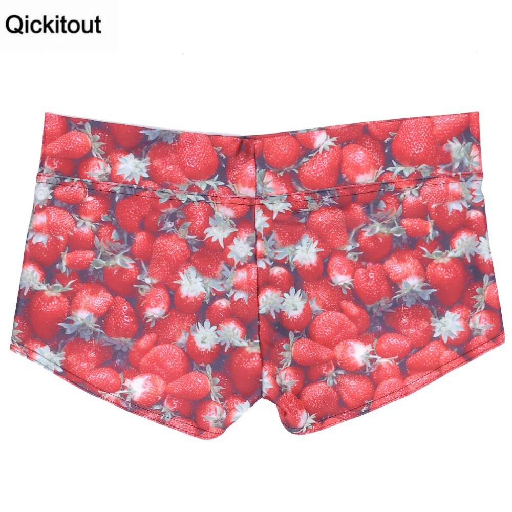 Шорты qickitout 2016 новые модные сексуальные эластичные шорты женские с принтом