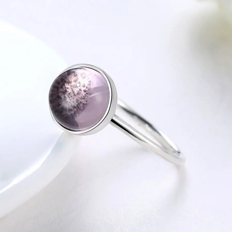 WYBEADS 925 Sterling Silver Crystal Stone Rings With Poetic Finger Ring For Women Wedding Engagement Party Fashion Jewelry | Украшения и