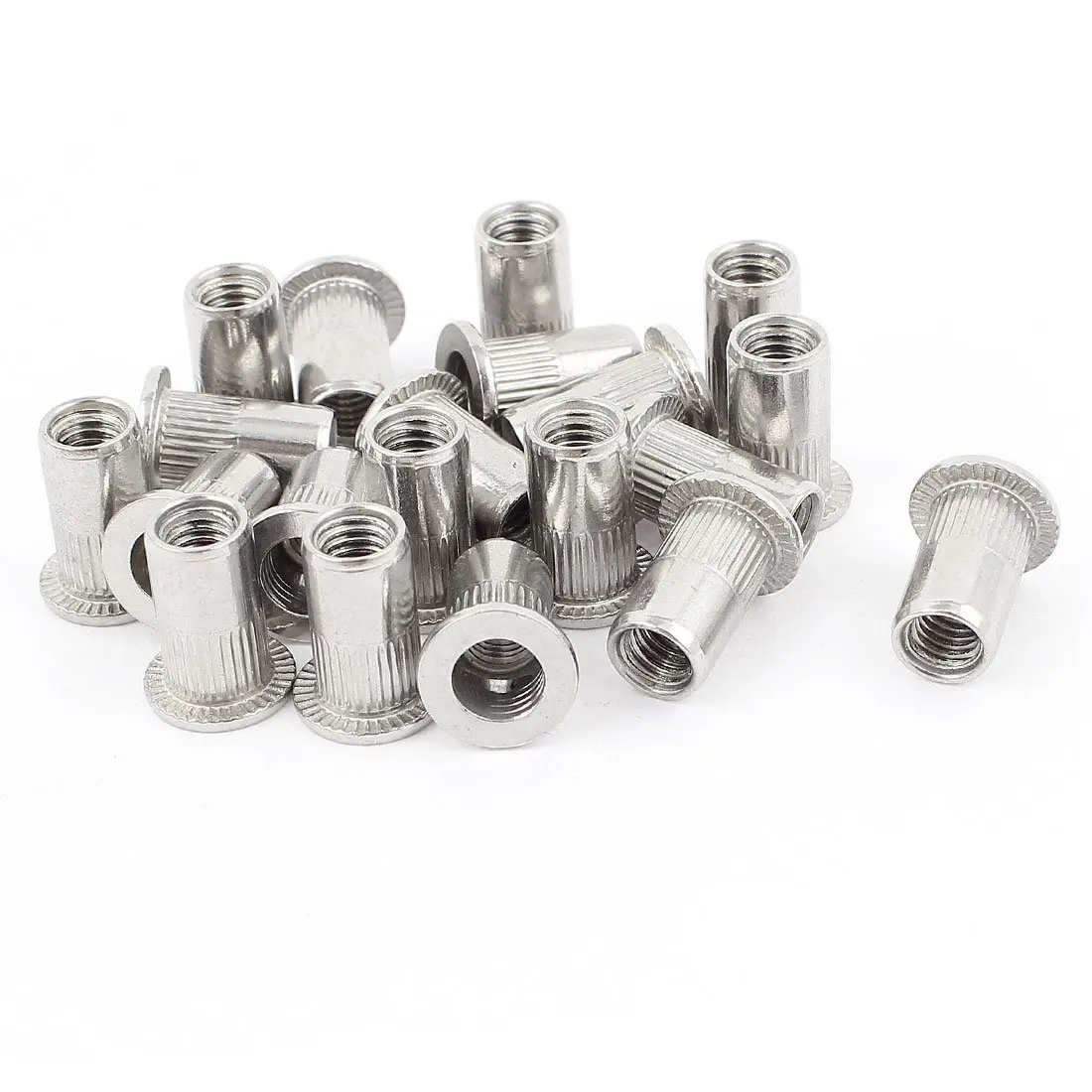 20 шт. 304 нержавеющая сталь заклепки гайка Rivnut вставка Nutsert m5x13мм|steel rivet nut|rivet nutstainless