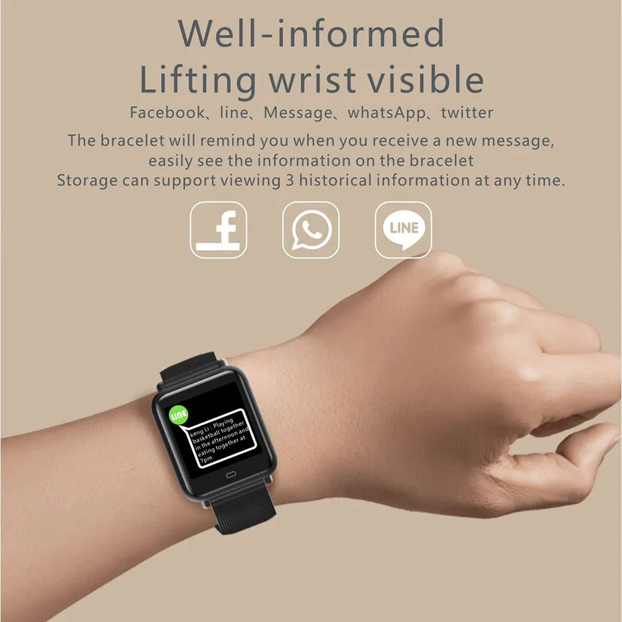 Q9 Смарт часы для женщин и мужчин пульсометр измеритель артериального давления