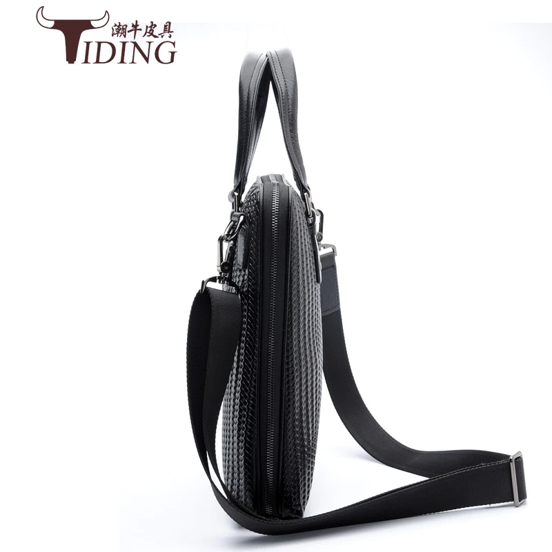 Портфель мужской из натуральной кожи винтажная Сумка-тоут для ноутбука