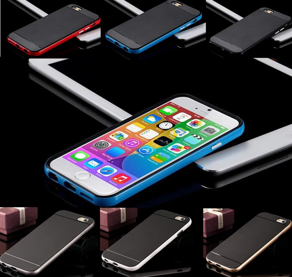 Горячие люкс броня чехол для iPhone 5 / 6 плюс противоударно двухслойный мобильные