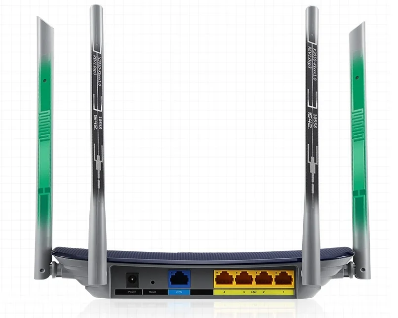 Chinse прошивка TP-LINK AC1200 Беспроводной двухдиапазонный 2,4 ГГц+ 5 ГГц WiFi маршрутизатор 4 антенны 11AC беспроводной маршрутизатор AP WISP, без коробки