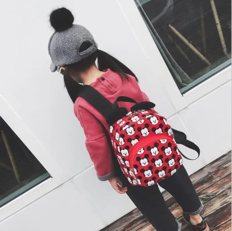 2018 модный рюкзак в форме Микки для детского сада Детская сумка качественные