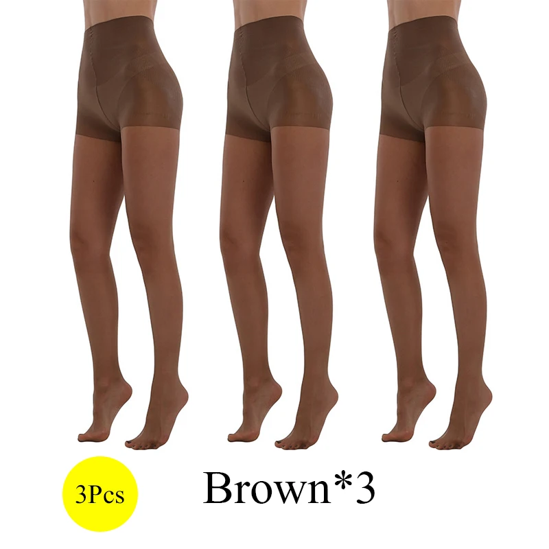 3 Brown BONAS 40D сексуальные дышащие колготки женские трусы с высокой талией колготки сексуальные колготки нейлоновые эластичные тонкие чулки женские Collant - Цвет: 3 Brown