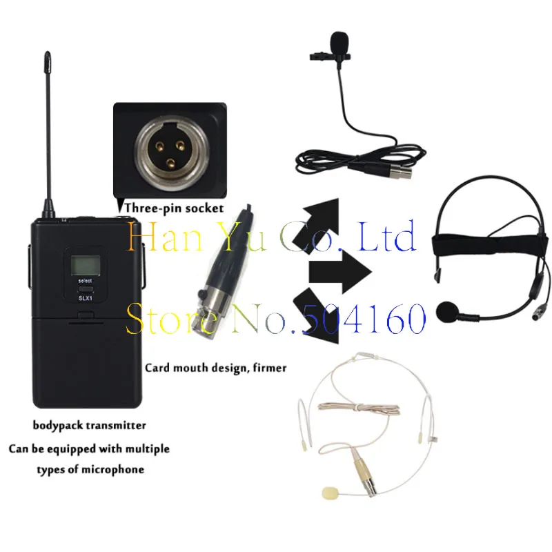 UHF SLX24/BETA58A Профессиональный Беспроводной беспроводной микрофон петличный микрофон наушники одноканальный