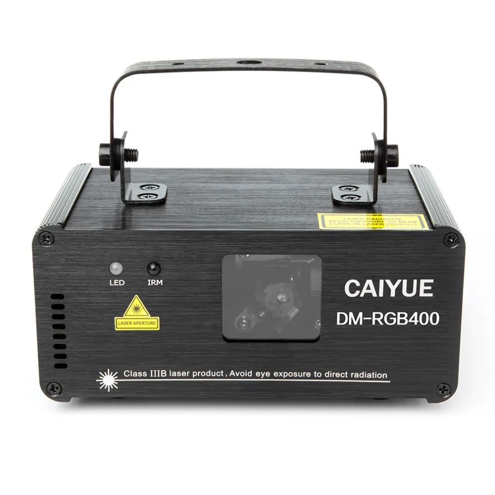 Профессиональный лазерный RGB 400 МВт сценическое освещение проектор DMX512 Красный Зеленый Синий с пультом дистанционного управления DJ Бар вечерние Рождество дневной свет