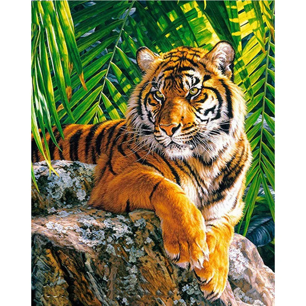 Full Square/Round Drill 5D DIY New Diamond Painting "Animal Tiger" 3D Rhinestone Embroidery Cross Stitch 5D Decor Gift