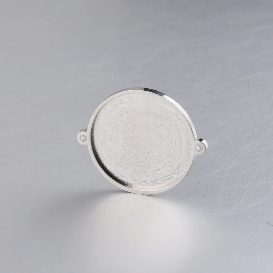 Fnixtar Mirror Polished Stainless Steel Round Groove Charms Connectors For DIY Jewerly Making 25*30mm 20Piece/lot | Украшения и