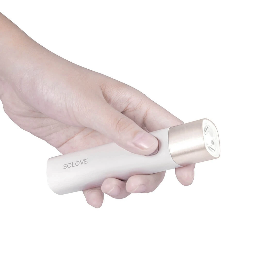 Xiaomi SOLOVE USB Электрический фонарь перезаряжаемый фонарик с яркостью 3000 мАч Внешний