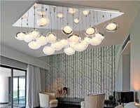 modern brief goose eggs double white color glass ball ceiling light for living room bedroom lamp 8080cm