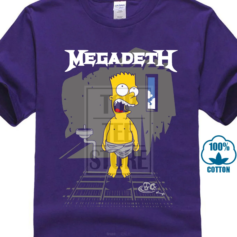 Фиолетовый Megadeth Футболка мужская летняя Harajuku хлопковая Футболка Homme бренд хип хоп топы Drake верхняя одежда - Цвет: Фиолетовый