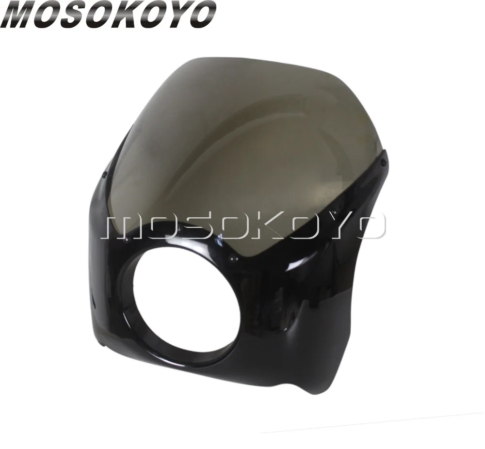 Мотоцикл 5,7" вырезанная фара обтекатель для Harley Sportster 883 Touring Dyna LowRider Street Fat Bob FXD заказное ветровое стекло