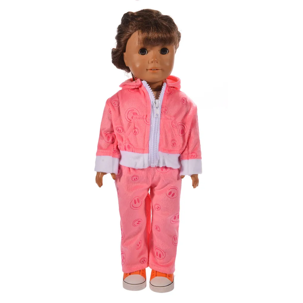 Милый мягкий спортивный костюм LUCKDOLL 18 дюймов американская кукла 43 см аксессуары