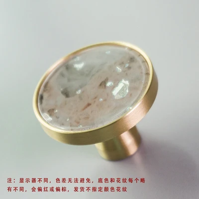 2-32mm Латунная ручка Скандинавская мебель оболочка Шкаф Дверь Шкаф ящик обувной шкаф американская одно отверстие Ручка из чистой меди - Цвет: 2-32mm