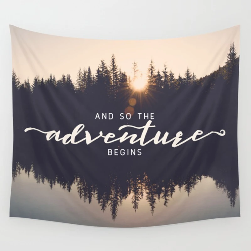 Модный настенный гобелен с приключениями подвесное украшение для дома