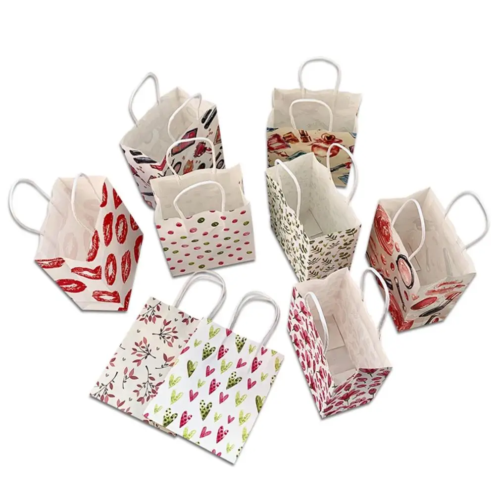 

40pc/lot !Cosmetics, perfume kraft paper gift bag, 21*13*8cm,Festival gift bags, Paper storage bag with handles