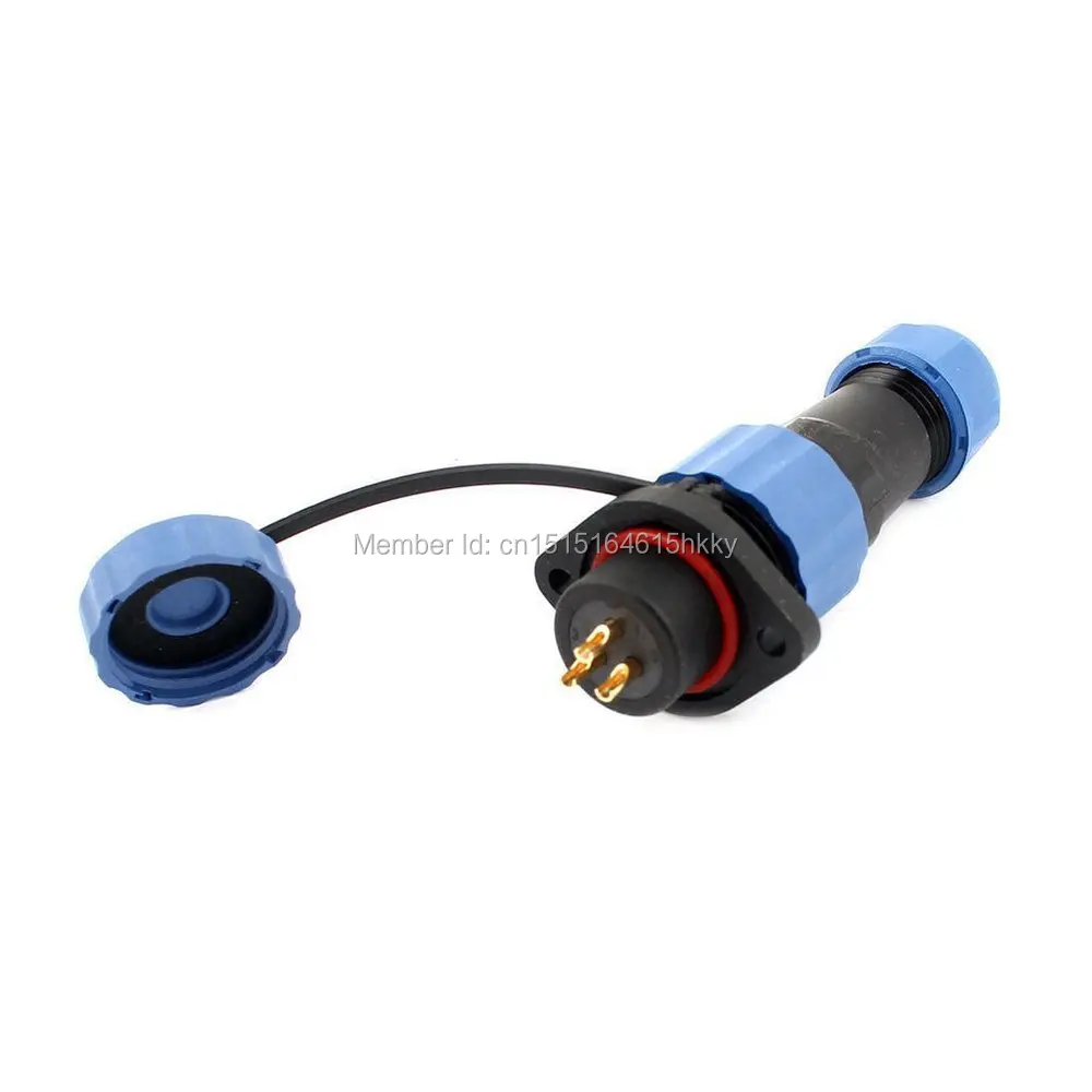 SD16 16 мм 3-контактный фланец водонепроницаемый авиационный разъем розетка прямо