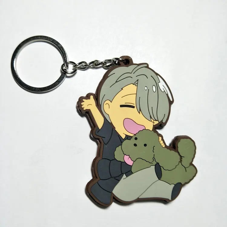 1 шт. 6 см аниме брелок для ключей YURI on ICE ПВХ Рисунок милые игрушки подарок на день
