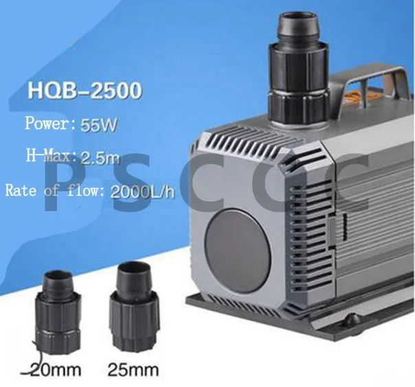 HQB-2500 HQB-2000~ 3500 аквариумный амфибийный насос, Многофункциональный погружной насос для аквариума водяная волна насос 220-240 В - Цвет: HQB-2500